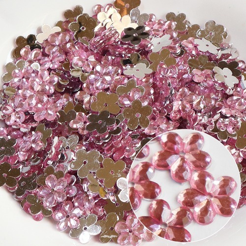 노리프렌즈 만들기재료 - 단면비즈방울꽃 연분홍 약5000개