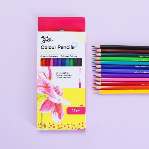 노리프렌즈 만들기재료 - 몽마르트 색연필 12색세트 색칠용품 미술재료