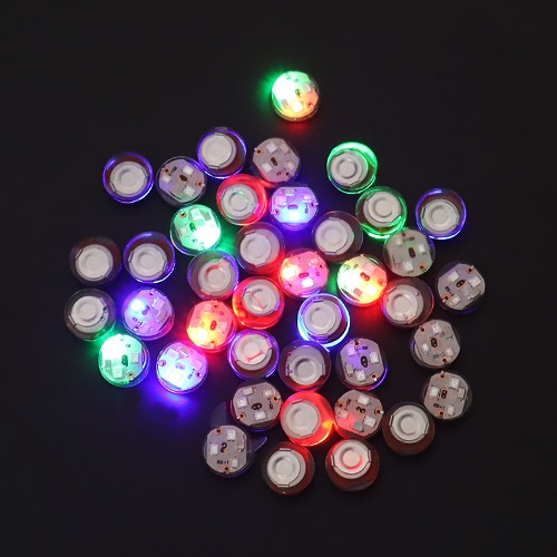 노리프렌즈 만들기재료 - 반응 LED터치칩 납작원형 방수 10개 약1.6cm  조명 공예재료