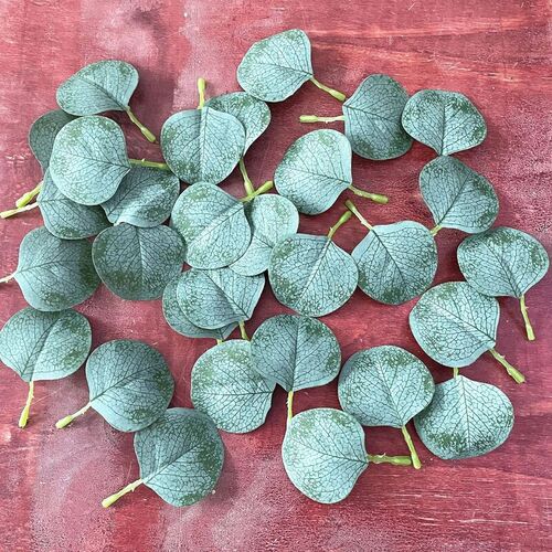 노리프렌즈 만들기재료 - 조화 잎사귀 유칼립투스 약8cm 약200개 꾸미기 공예재료