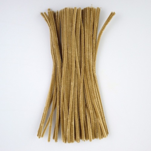 노리프렌즈 만들기재료 - 보송가는줄모루 연갈색 30cm 100줄 공예재료