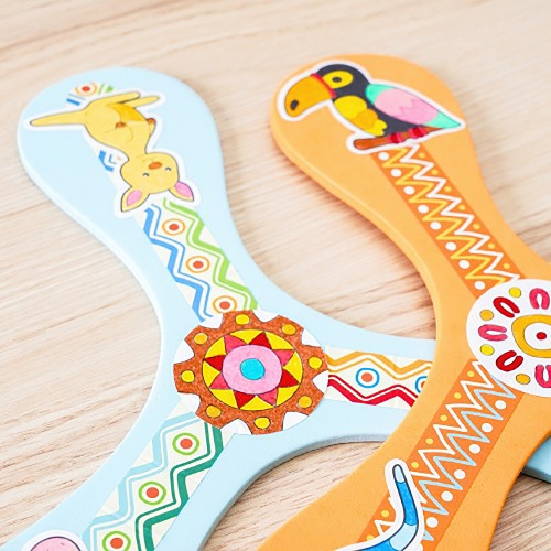 노리프렌즈 만들기재료 - 호주부메랑만들기 장난감 플라잉키스크 원반던지기 미술놀이