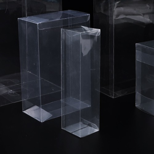 노리프렌즈 만들기재료 - PVC케이스 직사각 약100개 4X4X10cm 포장용품 투명상자