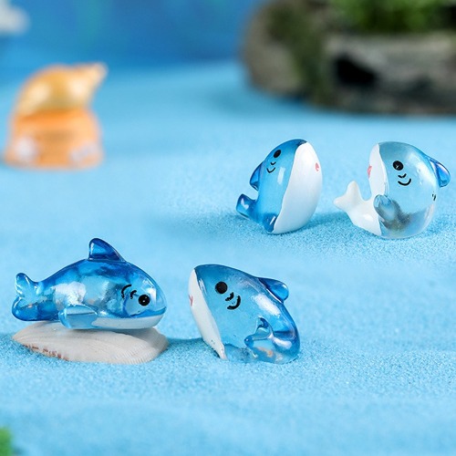 노리프렌즈 만들기재료 - 미니어처 상어 약2X2.4cm 데코장식 소품재료