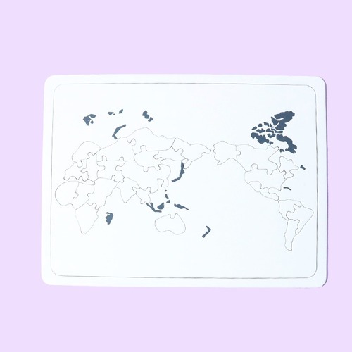 노리프렌즈 만들기재료 - 종이퍼즐[세계지도] 1개
