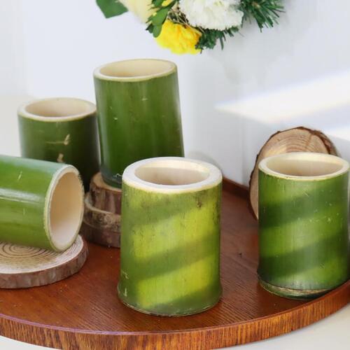 노리프렌즈 만들기재료 - 담양 대나무죽통 캔들컵 대나무코팅