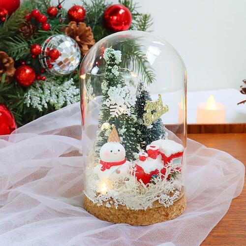 노리프렌즈 만들기재료 - 크리스마스 모스 눈사람유리돔 패키지